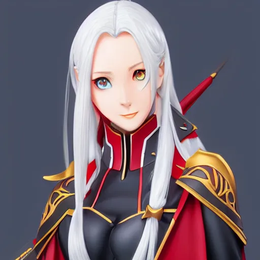 Image similar to Edelgard from Fire Emblem made by Artgerm