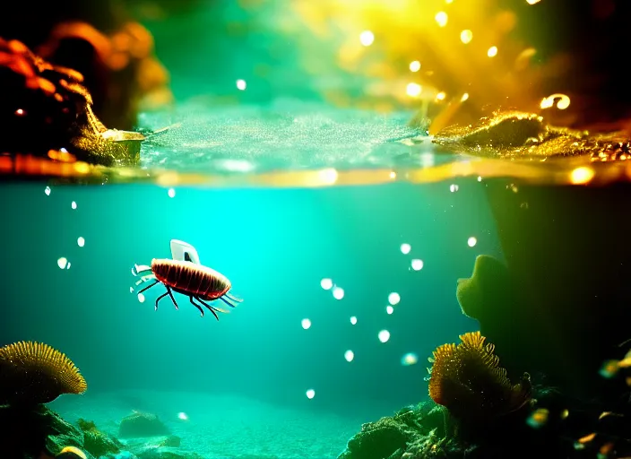 Prompt: under water bugs bunny, water light scattering, underwater photography, high details, 8 k, realistic shot, cinematic lighting