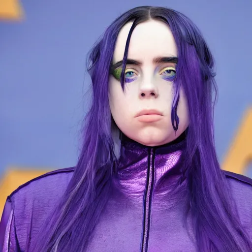 Image similar to billie eilish as a new thanos 4k