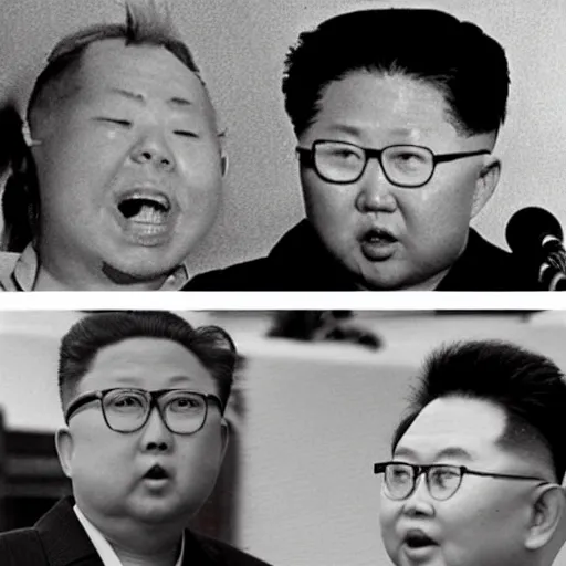 Image similar to found footage of Godzilla and Kim Jong-il