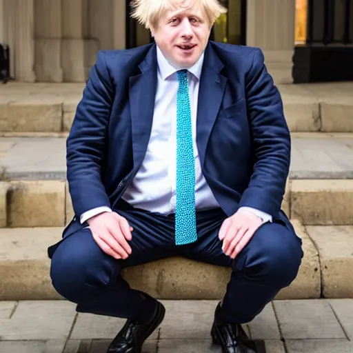 Image similar to boris johnson costumed like a banana, photo, 8 k