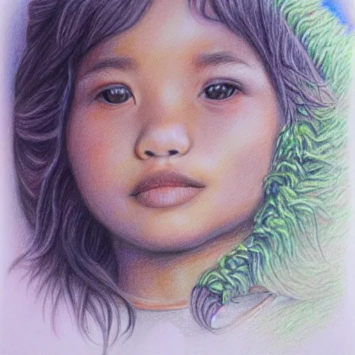 Prompt: Five Star Realistic Colored pencil drawing