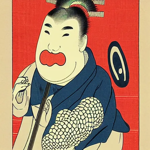 Image similar to ukiyo - e art of mcdonald ’ s