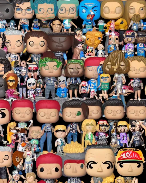 Image similar to Wrestler Funko Pop. Photographic, photography