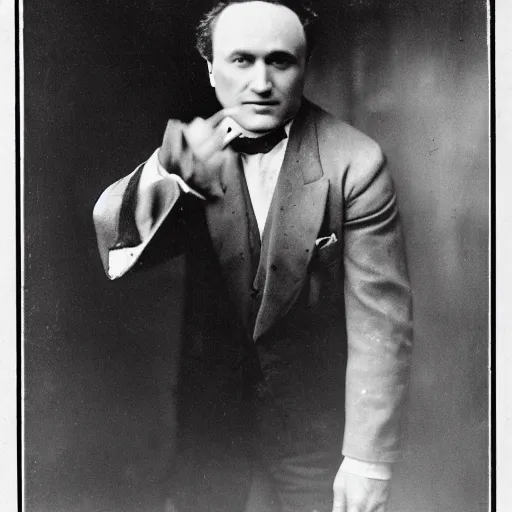 Image similar to portrait photography of harry houdini