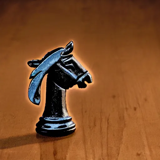 Image similar to a chess piece connected to an ancient machone