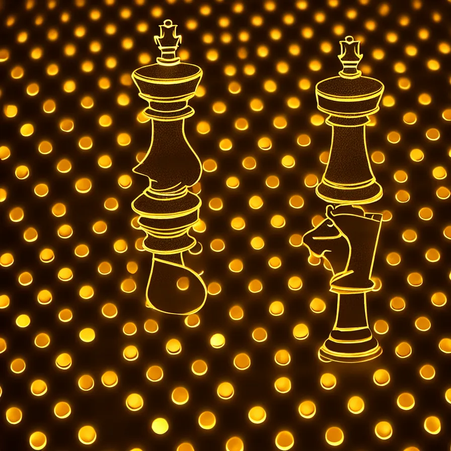 Image similar to vintage instamatic photo of a queen chess piece made of lights, bio mechanical, puddles, isometric 3 d, smooth 3 d illustration, cinematic matte painting, volumetric lighting,