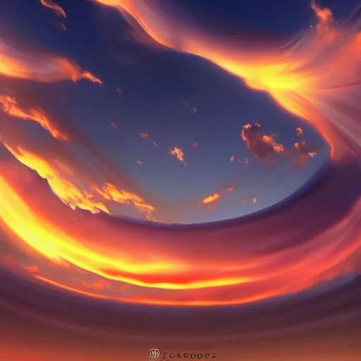 Prompt: A photograph of a sunset in Venus, swirling clouds, HD, realistic, detailed, sharp, vibrant, artstation, award winning