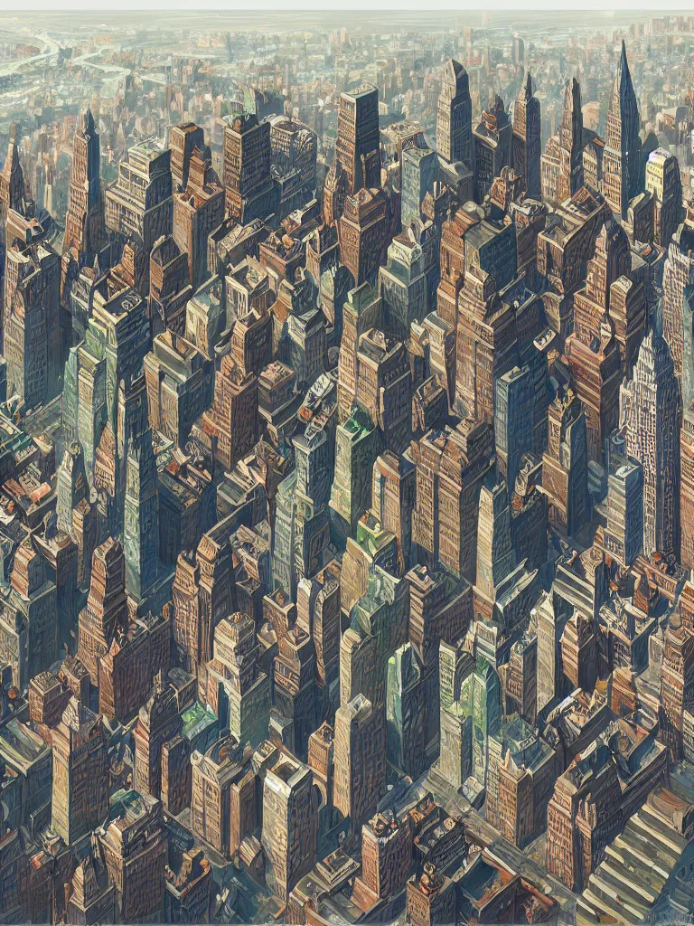 Image similar to new york city by Disney Concept Artists, blunt borders, rule of thirds