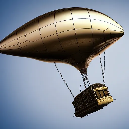 Prompt: a flying city in a blimp in the sky over the clouds, in the bottom there a lot of fog, steampunk