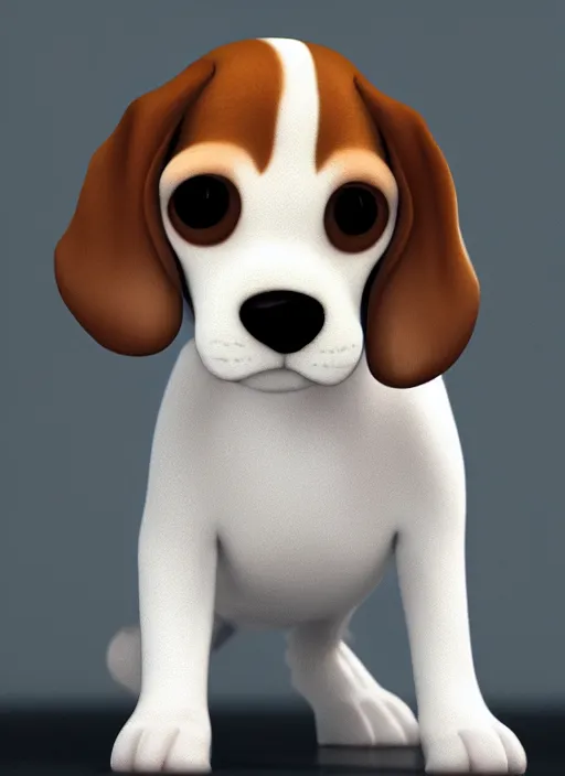 Image similar to beagle puppy, paul kidby, octane render, highly detailed, rim light, art, cinematic lighting, very coherent, hyper realism, high detail, 8 k