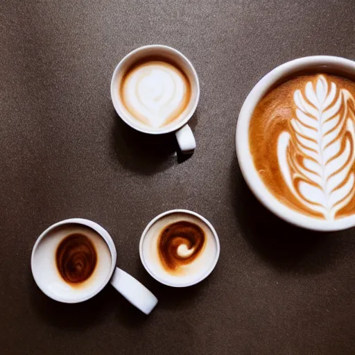 Prompt: toilet latte art in a bathroom, award winning food photography