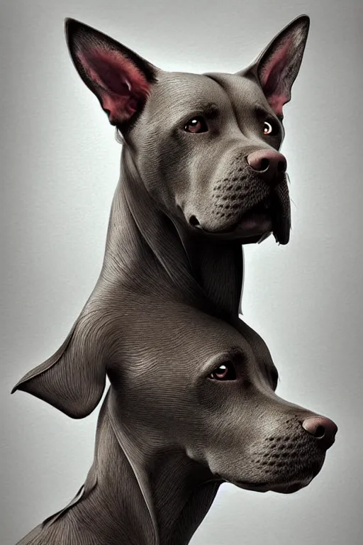 Prompt: epic professional digital art of stunning male human - dog hybrid animal, dog ears, dog eyes, by leesha hannigan, iris van herpen, artstation, cgsociety, wlop, epic, much wow, much detail, gorgeous, detailed, masterpiece