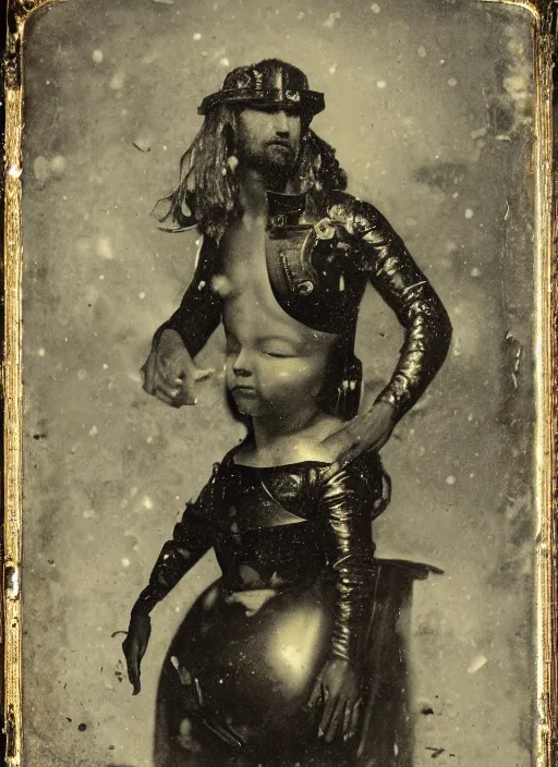 Image similar to old wetplate daguerreotype portrait of the birth of napoleon, explosion of data fragments, fractal, intricate, elegant, highly detailed, parallax, leica, medium format, subsurface scattering, by jheronimus bosch and greg rutkowski and louis jacques mande daguerre