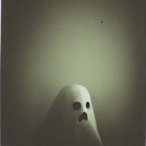 Prompt: ghost in a corner, polaroid picture