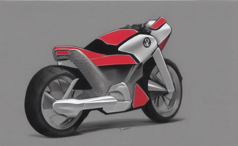 Image similar to 1 9 8 0 s yamaha motorcycle concept art,