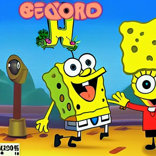 Image similar to spongebob squarepants n 6 4 first person shooter game - h 9 6 0