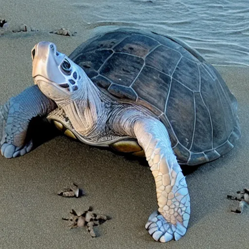 Prompt: mitch mcconnell as a turtle, photo