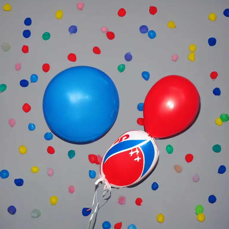 Image similar to a pepsi bottle as a balloon, by jack stauber