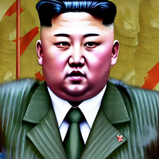 Prompt: Kim Jong-un in Disco Elysium