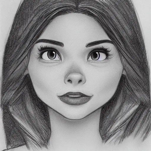 Girl with Big Eyes Ink Dot Art - DianaArtsAndCrafts - Drawings