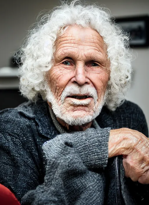 Prompt: DSLR photo portrait still of 78 year old age 78 Jim Morrison at age 78!!!, 85mm f1.8