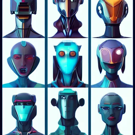 Image similar to face icon stylized minimalist metabots, loftis, cory behance hd by jesper ejsing, by rhads, makoto shinkai and lois van baarle, ilya kuvshinov, rossdraws global illumination