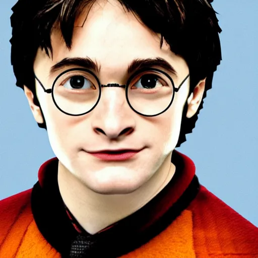 Prompt: Portrait of Harry Potter as a robot