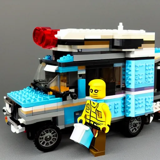 Image similar to Breaking Bad RV lego set