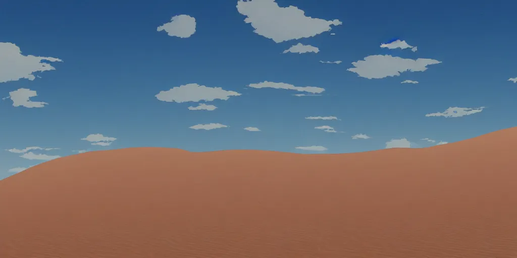 Prompt: sand dunes, no people, by makoto shinkai