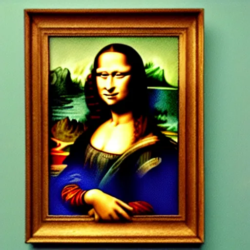 Prompt: the mona lisa as a watercolor painting