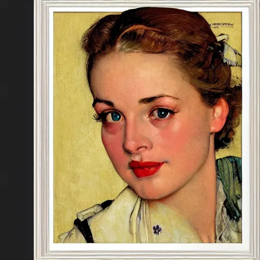 Image similar to portrait of a woman's eye with warm eyes, beautiful and elegant, warm and seductive ， detailed depiction, norman rockwell, jacob collins, tom lovell, frank school
