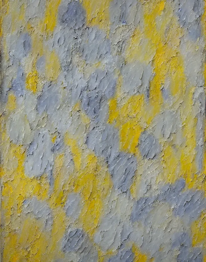 Image similar to texture of 3d high relief coral fluorite wall painted in the style of the old masters, colours grey,cream, Naples yellow, painterly, thick heavy impasto, expressive impressionist style, painted with a palette knife