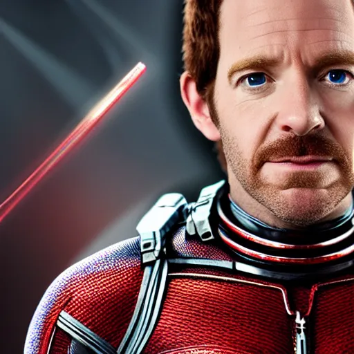 Prompt: if Chris Rankin was Ant Man, cinematic, epic, cool, photo realistic, 4k, high detail