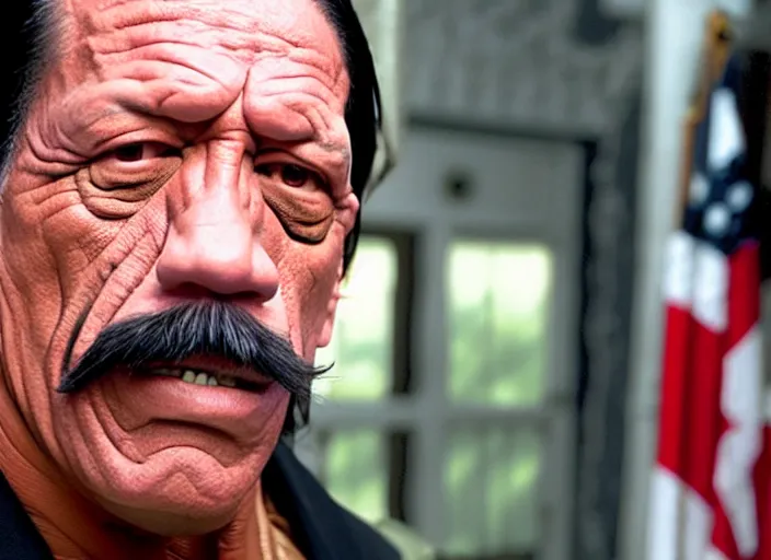 Prompt: film still of danny trejo as jethro gibbs in ncis, 8 k