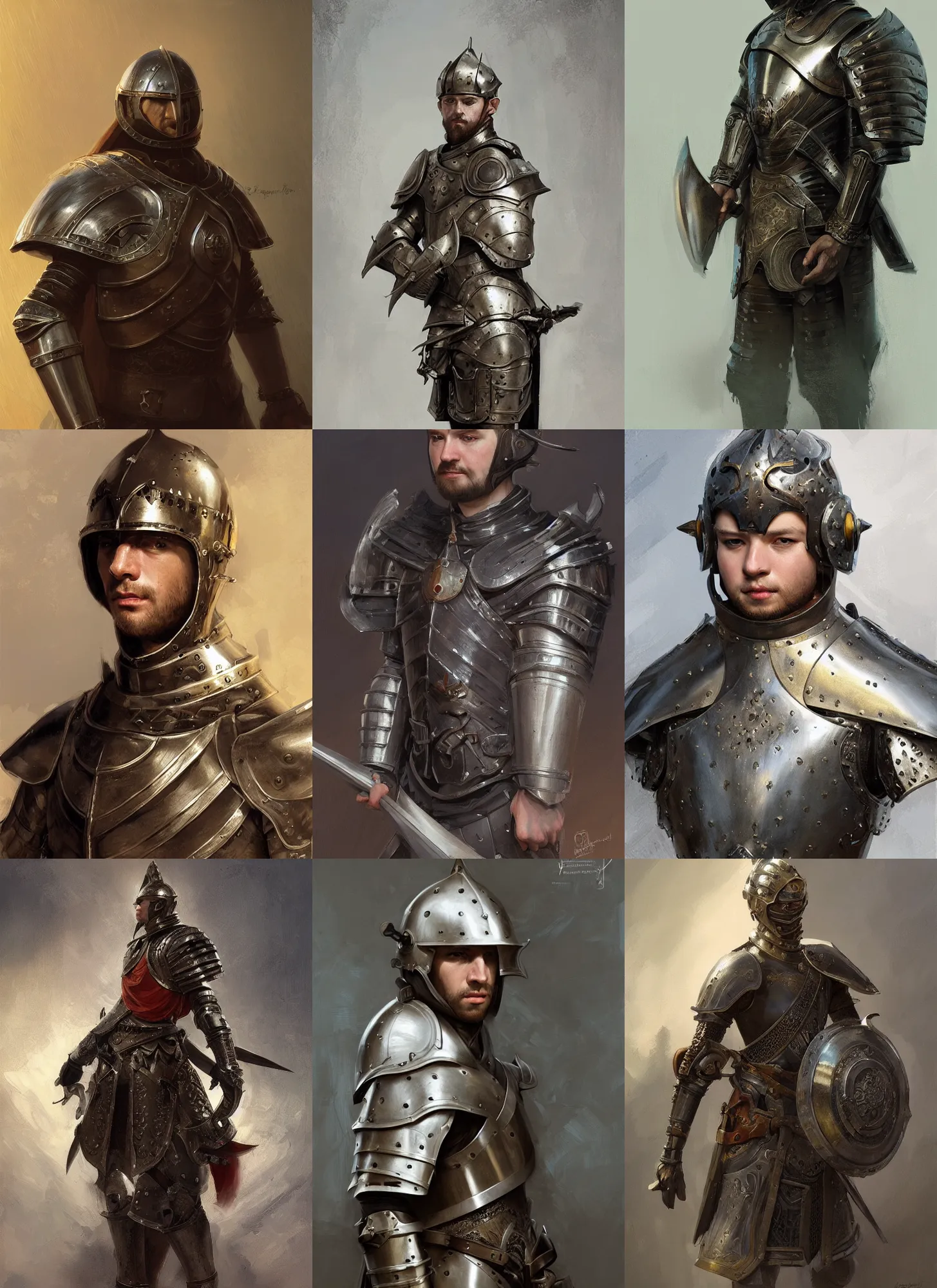 Prompt: godefroy de montmirail portrait medieval armor, bowl haircut, dark, intricate, highly detailed, artstation, digital illustration, ruan jia, mandy jurgens, rutkowski