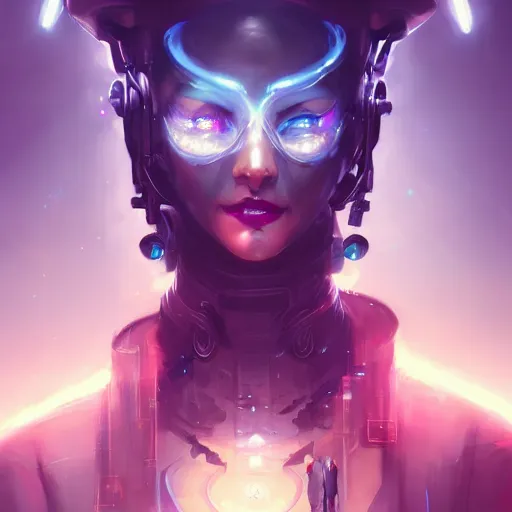 Image similar to a portrait of a beautiful cybernetic witch, cyberpunk concept art by pete mohrbacher and wlop and artgerm and josan gonzales, digital art, highly detailed, intricate, sci-fi, sharp focus, Trending on Artstation HQ, deviantart, unreal engine 5, 4K UHD image