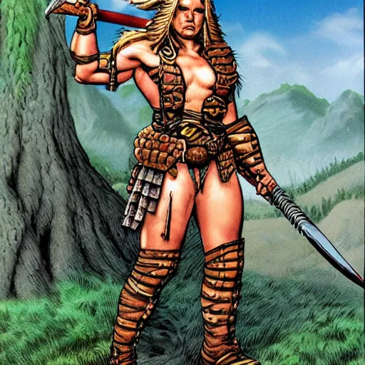 Image similar to barbarian warrior by Larry Elmore