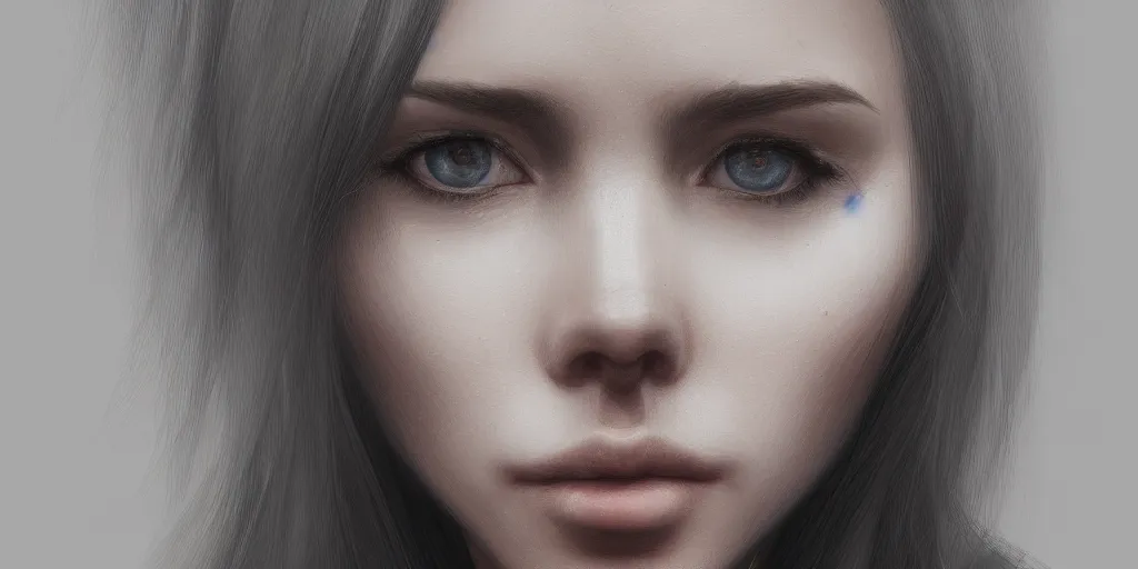 Image similar to A closeup of a woman without a mouth, hyperdetailed, artstation, cgsociety, 8k