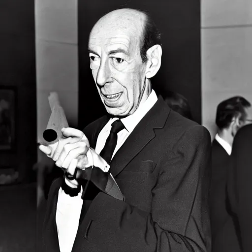 Image similar to valery giscard d'estaing as 1 9 6 0 s batman