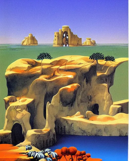 Prompt: conversano by roger dean