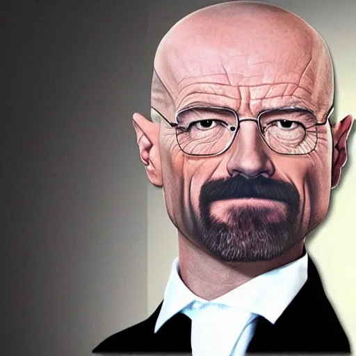 Prompt: a thumb with walter white's face, walter's face blended onto a thumb