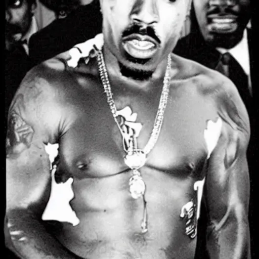 Image similar to a photo of 2 pac if he was a white male and blew up the rap industry.
