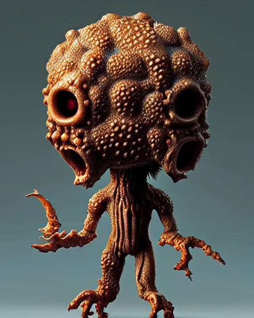 Image similar to funko grotesque, trypophobia, ultra detailed, ultra realistic, adventure time, studio lighting, by beksinski, alejandro jodorowsky, giger, greg rutkowski, carne griffith trending on artstation, deviantart, photorealism