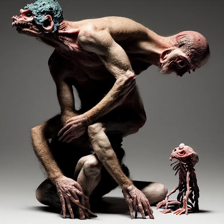Image similar to laboratory miniature creature in pain and anger and revange by Christopher Soukup, David Fincher, Dan Witz, Gregory Crewdson, Huleeb, Lee Griggs, Mike Nash, Paul Chadeisson, Stephen Shore, sideshow collectibles, Terry Richardson, Vitaly Bulgarov