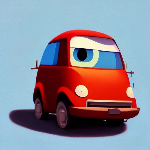 Prompt: goro fujita ilustration car, painting by goro fujita, sharp focus, highly detailed, artstation