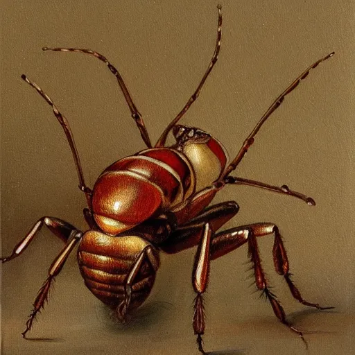 Prompt: a painting of insects by jean - pierre arboleda.