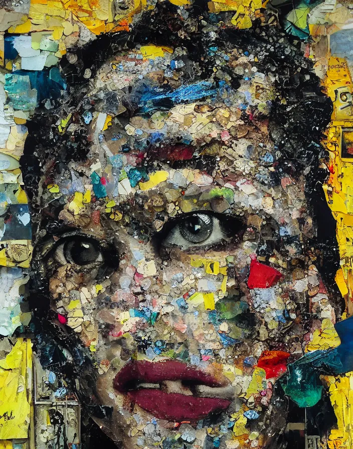 piss on my face detailed analogue mixed media collage | Stable ...