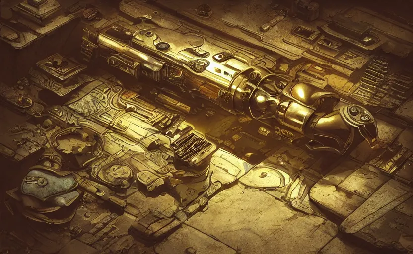 Image similar to small tool extremely detailed cyberpunk ( steampunk ), day light, realistic shaded,