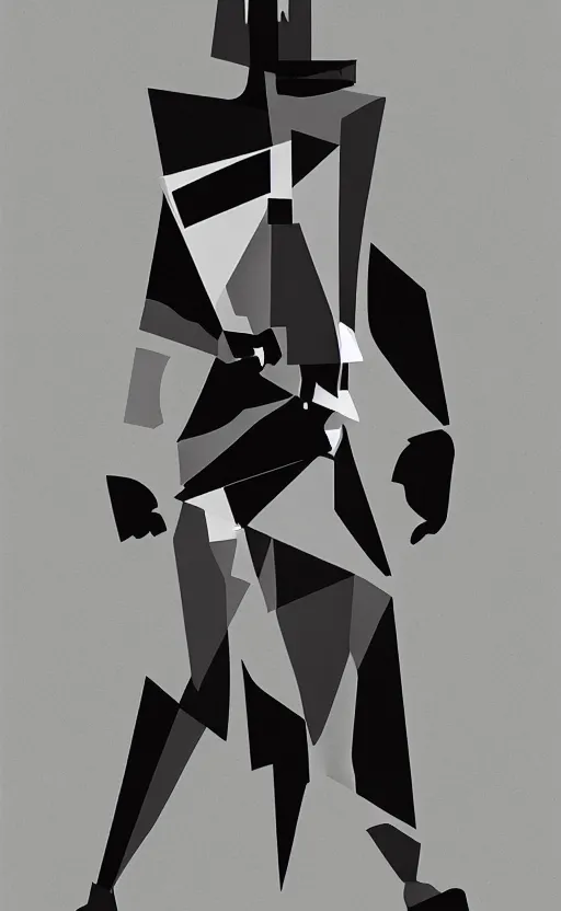 Prompt: cubist batman suit, cubism, concept art, detailed, blank background